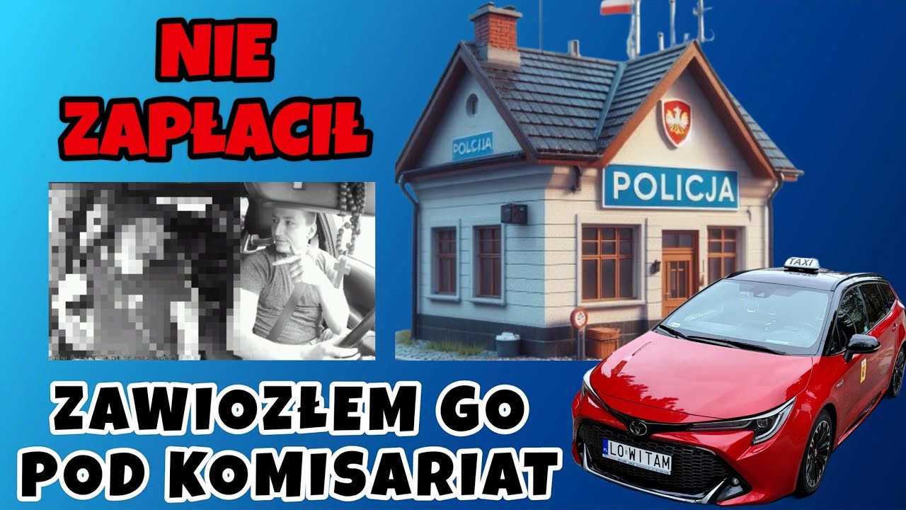 Zawiozłem pasażera pod komisariat. 2 dni wcześniej mi nie zapłacił
