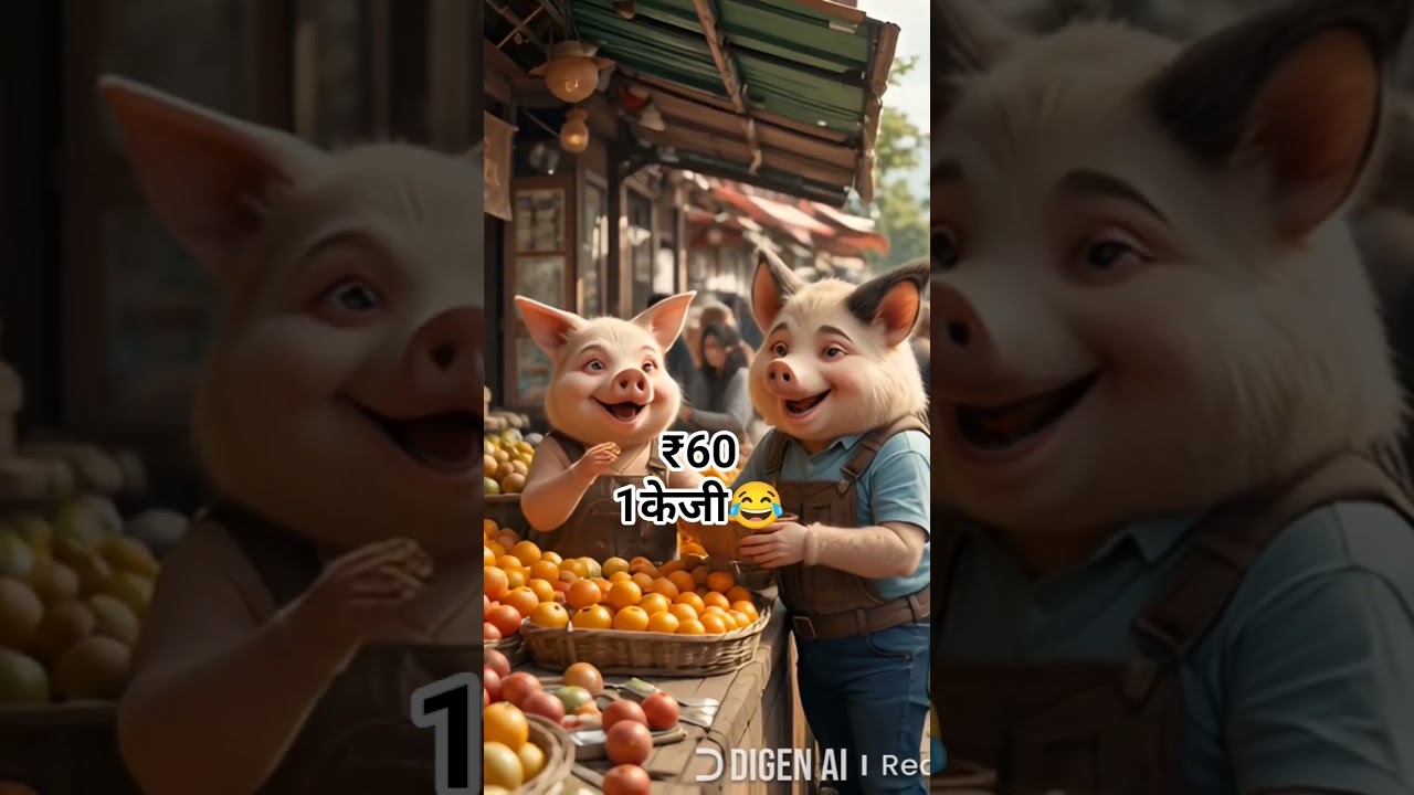 AI story kutte aur suar ki dukaan