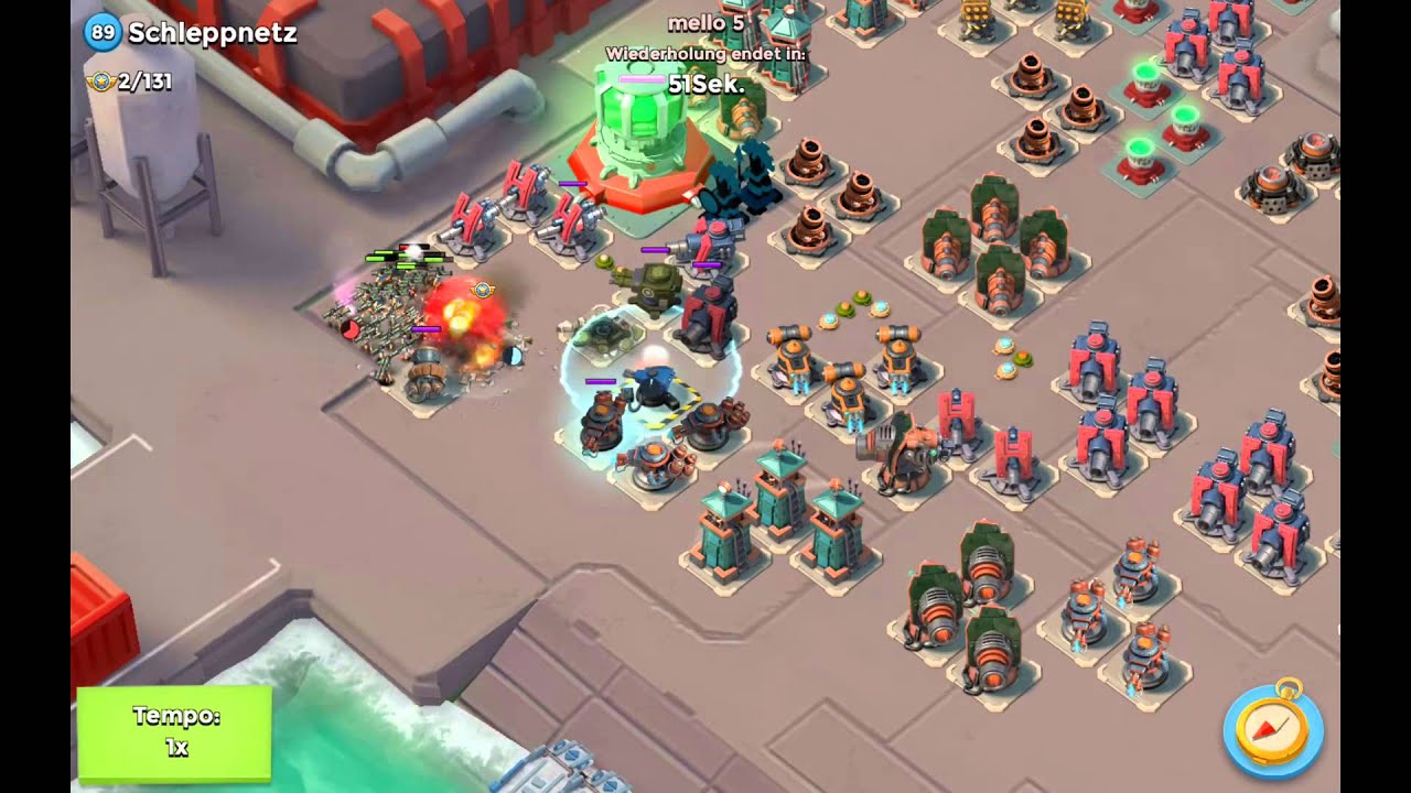Boom Beach zooka solo Schleppnetz / Dredge