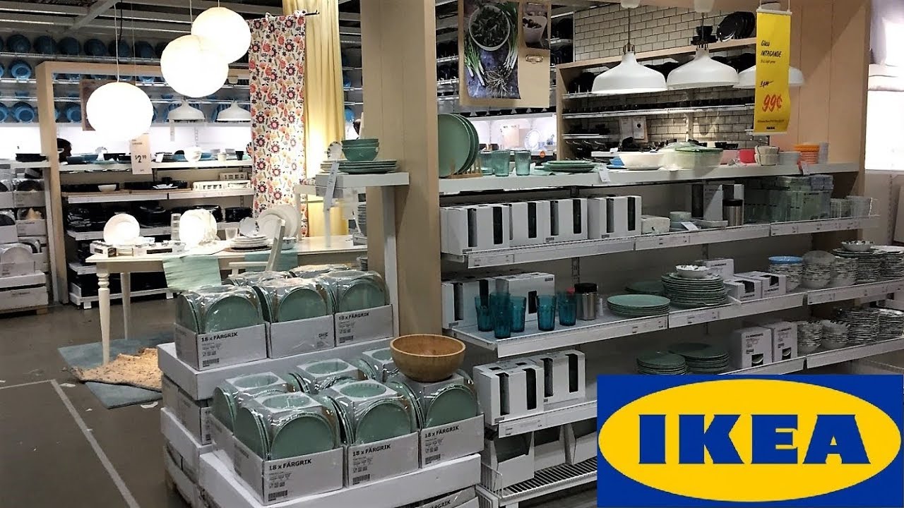 IKEA KITCHENWARE PLATES DISHES CUPS KITCHEN DINNERWARE SHOP WITH ME SHOPPING STORE WALK THROUGH 4K
