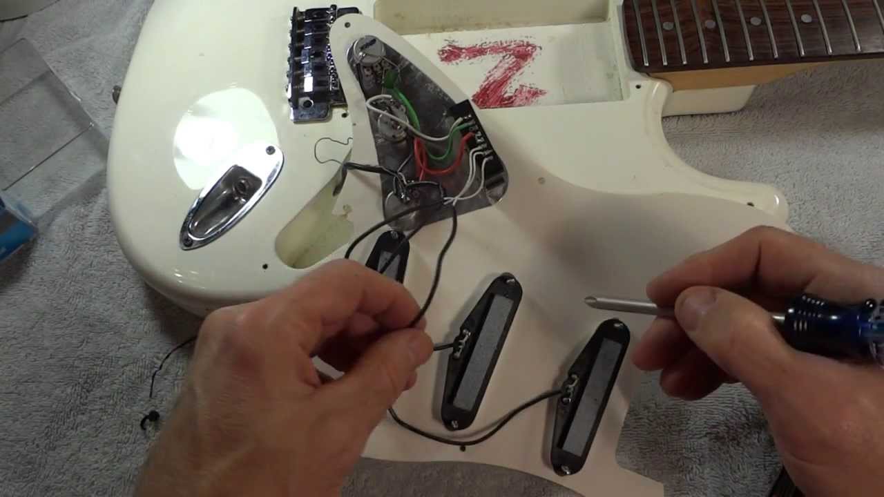How To Install Seymour Duncan JB Jr Pickup (SJBJ-1) Into Fender Strat