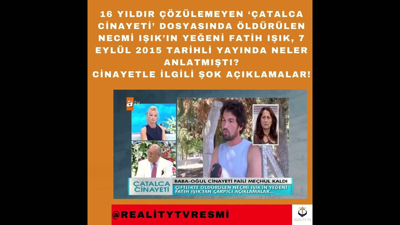 Çatalca cinayeti dosyasında  şok açıklamalar! Öldürülen Necmi Işık'ın yeğeni neler anlatmıştı?