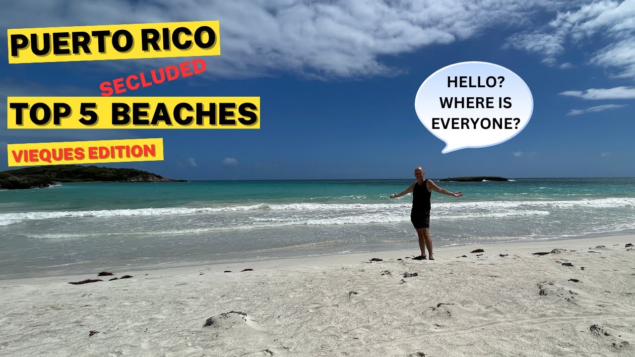 Puerto Rico TOP 5 SECLUDED BEACHES! Vieques Edition