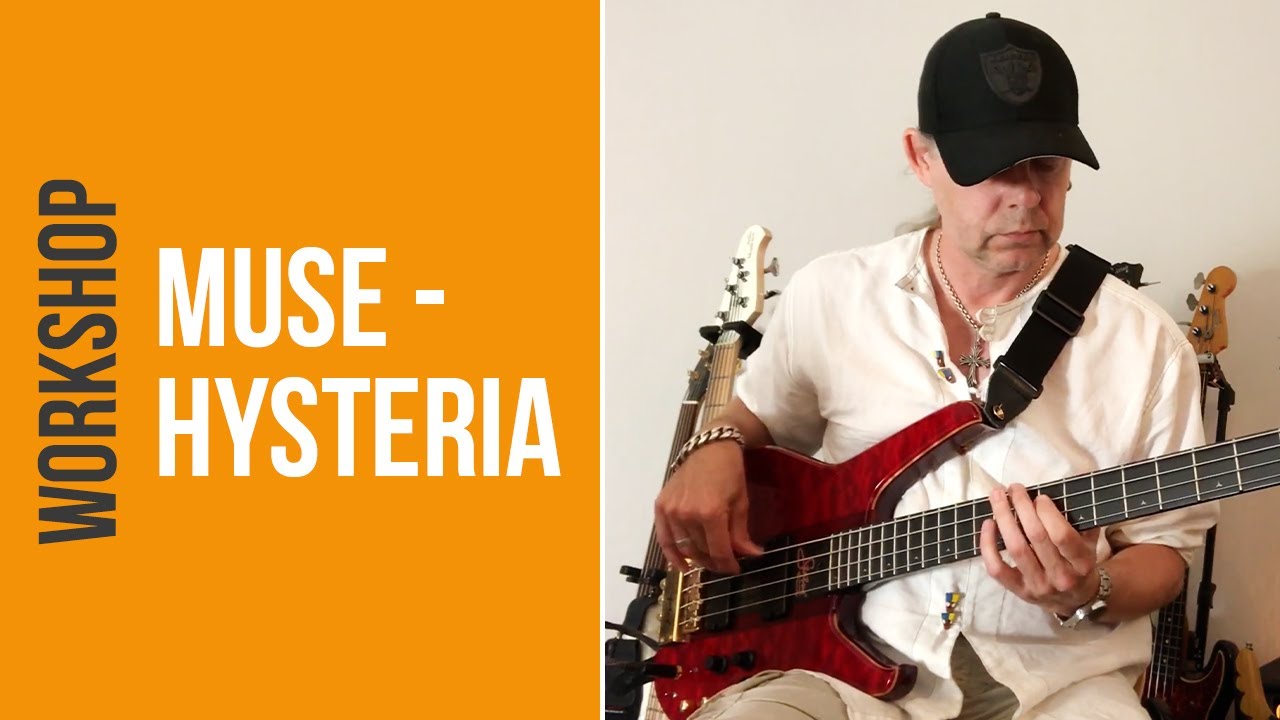 MUSE - Hysteria - Bass Lesson (slow & fast)