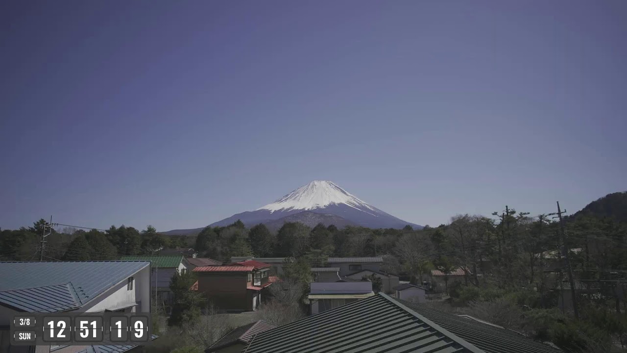 流星の富士山ライブカメラで星空観察！Meteor starry night Mount fuji live camera!
