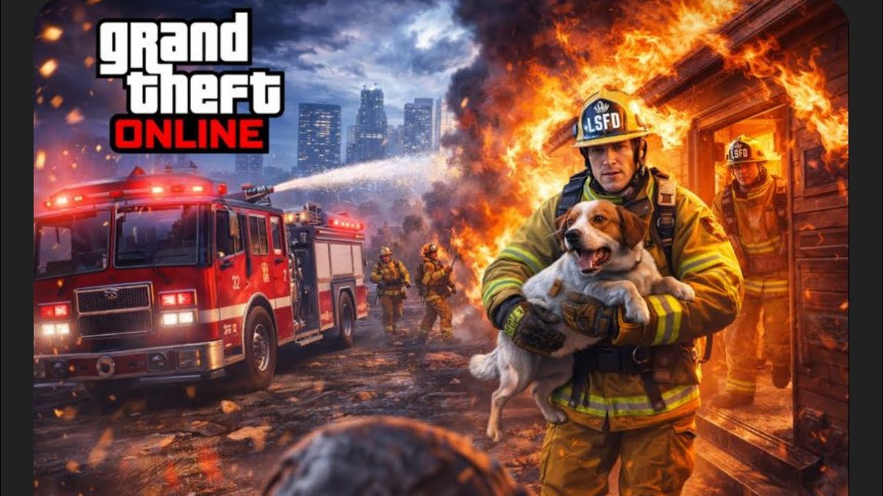 GTA 5 Online Firefighter