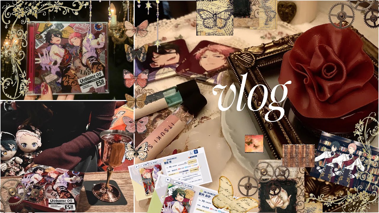 [ あんスタ vlog ] 推しのアルバム発売でオタ活を楽しむ社会人オタク /アルバムと特典開封/ 概念カフェ巡り / スカウト完凸 etc