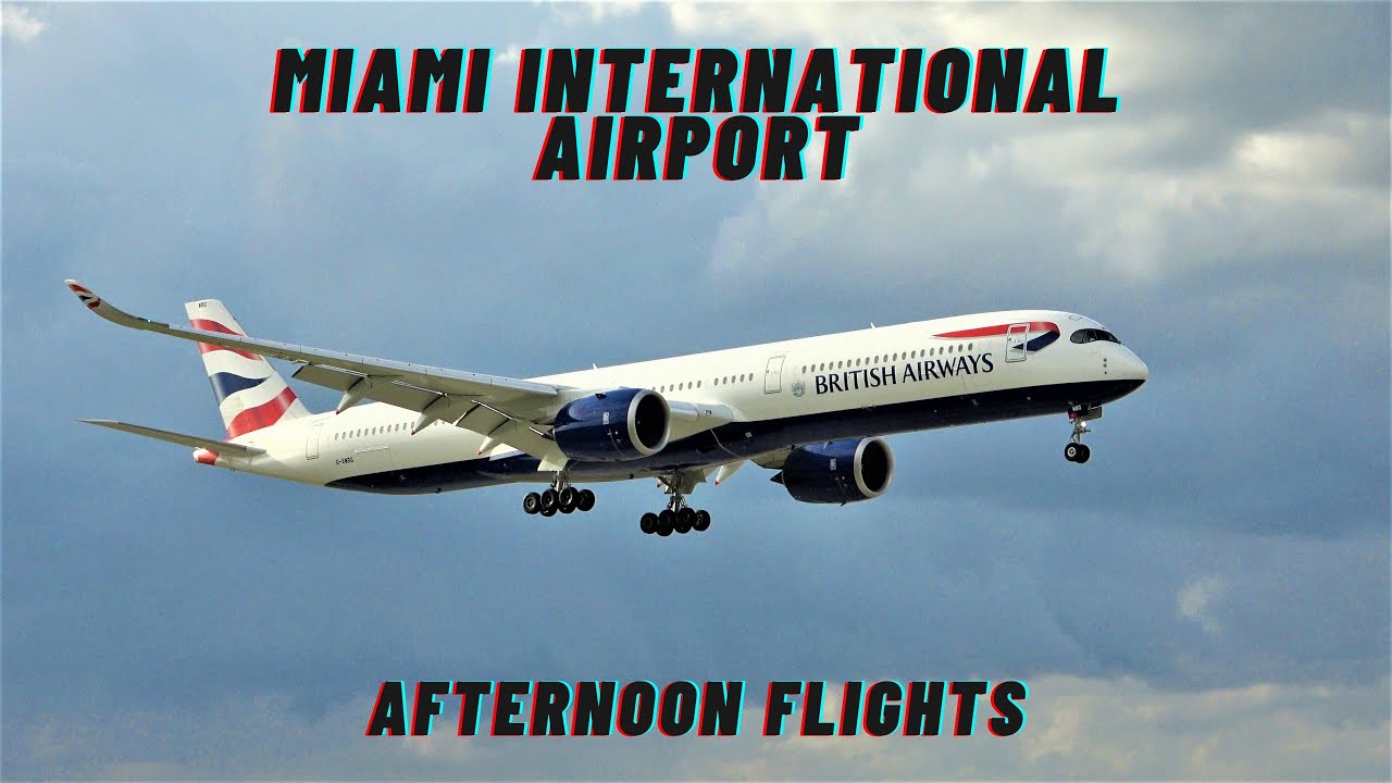 [4K] PLANE SPOTTING Late Afternoon MIAMI INTERNATIONAL AIRPORT (MIA) 737 MAX CITY 4/01/21.