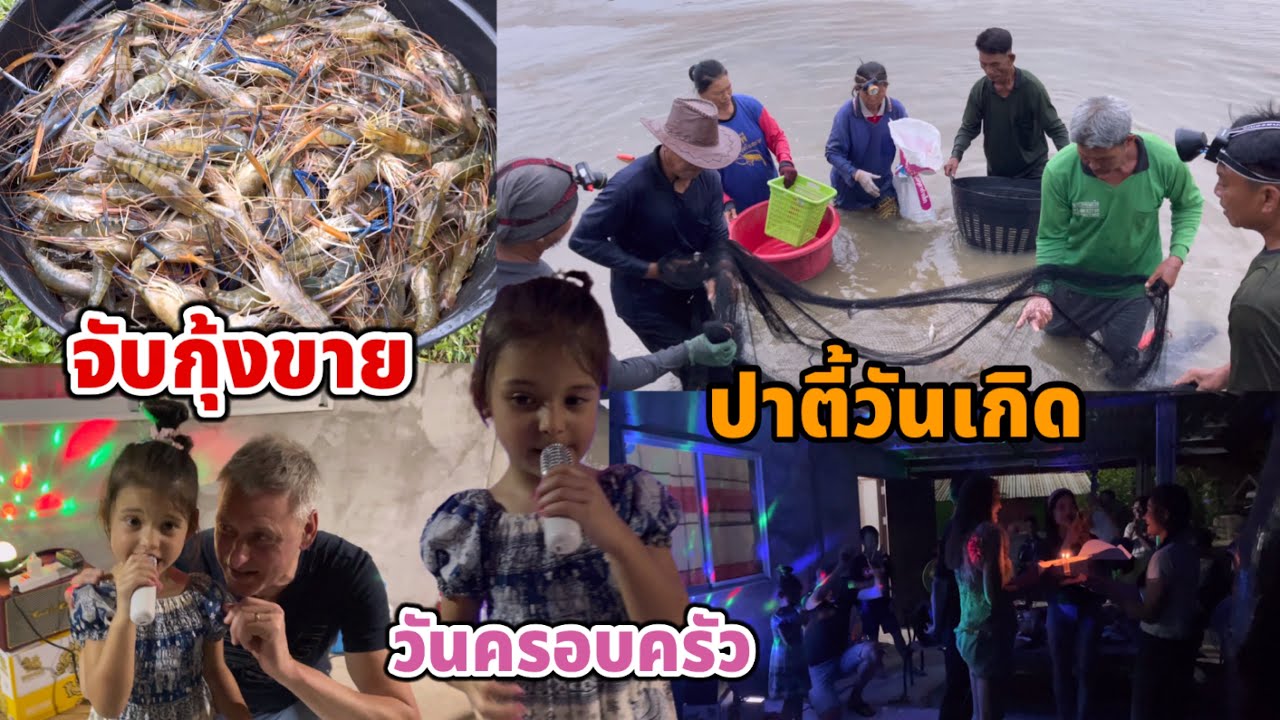 ตื่นเช้าไปดูพ่อแม่จับกุ้งขาย บิเดียร้องเพลง แด๊นซ์ วันเกิดคุณป้าอย่างเมามัน นางดีใจได้ทิปเยอะ