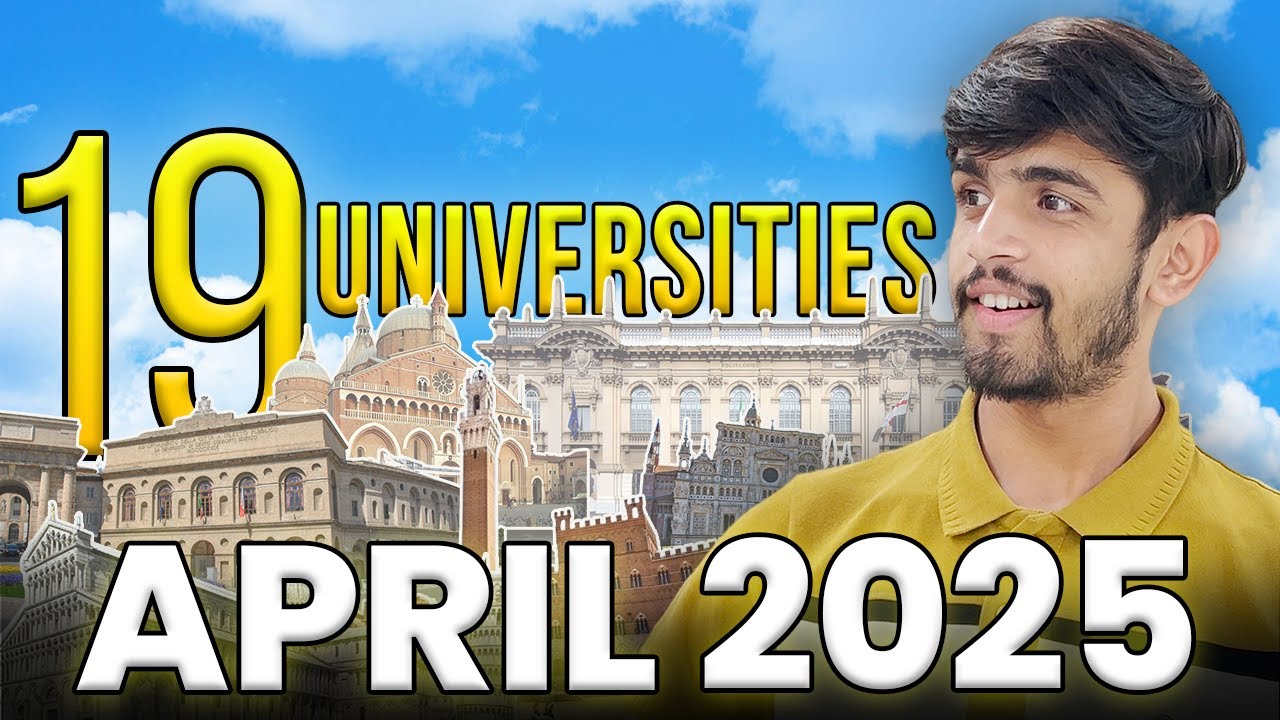 ITALIAN UNIVERSITIES THAT ARE STILL OPEN FOR ADMISSIONS IN APRIL 2025 | LAST CALL | STUDY IN ITALY