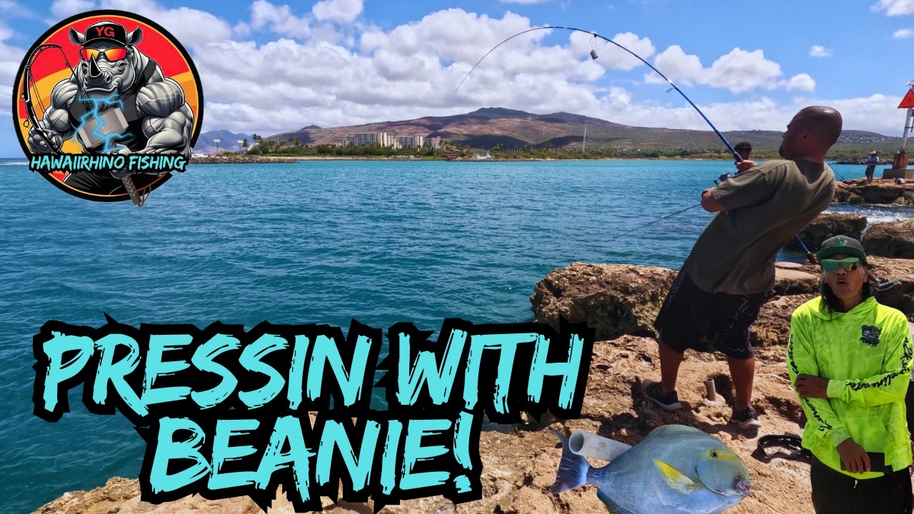 PRESSIN WITH BEANIE! KANAMA BAIT EXPERIMENTAL AKULE RIG ON FISHCAM!