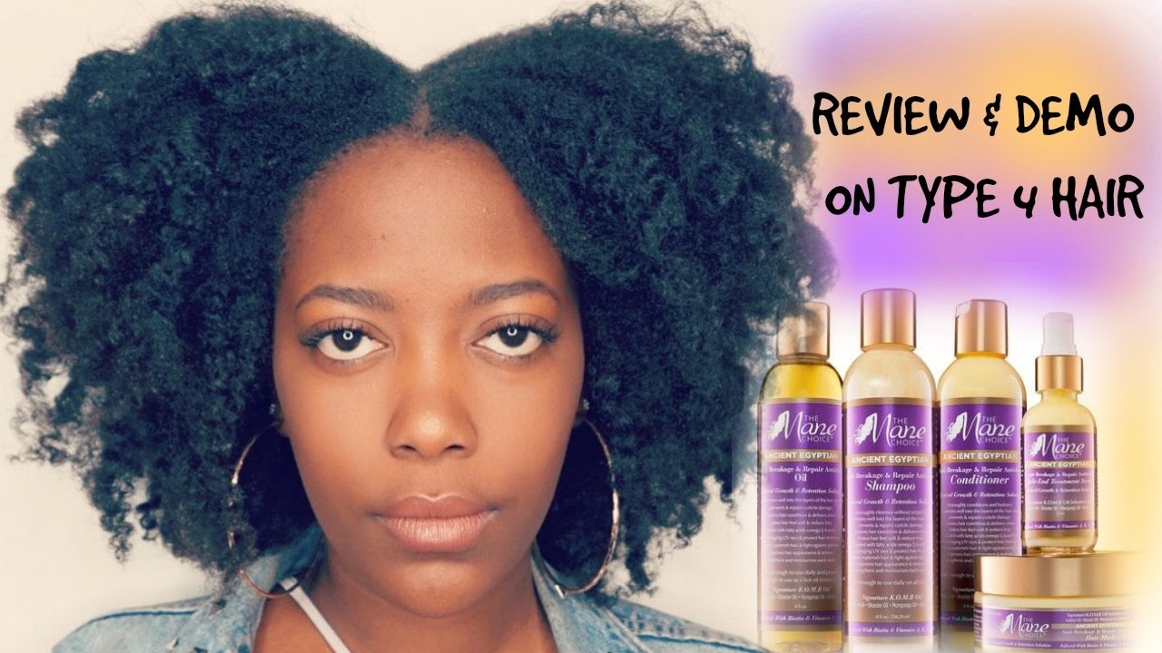 MANE CHOICE ANCIENT EGYPTIAN COLLECTION DEMO/REVIEW ON TYPE 4 HAIR