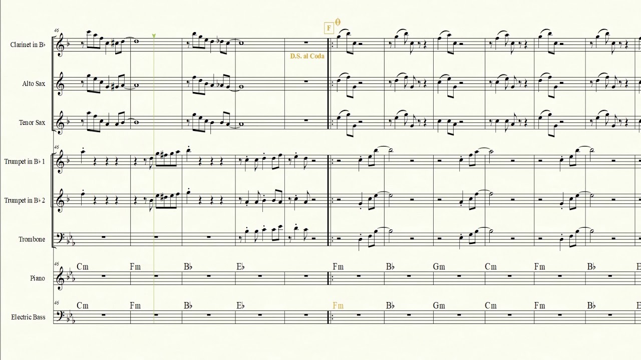 Carmen de Bolivar (Eb) - Partitura Score formato de Orquesta