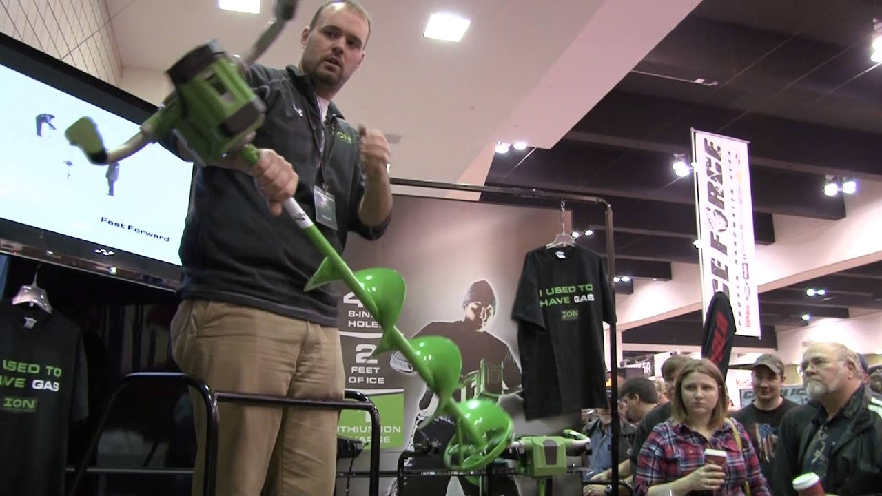 ION Ice Auger - Lithium ION Battery Powered Ice Auger