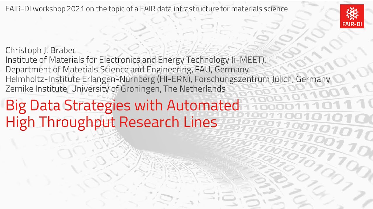 Christoph Brabec: Big Data Strategies with Automated High Throughput Research Lines