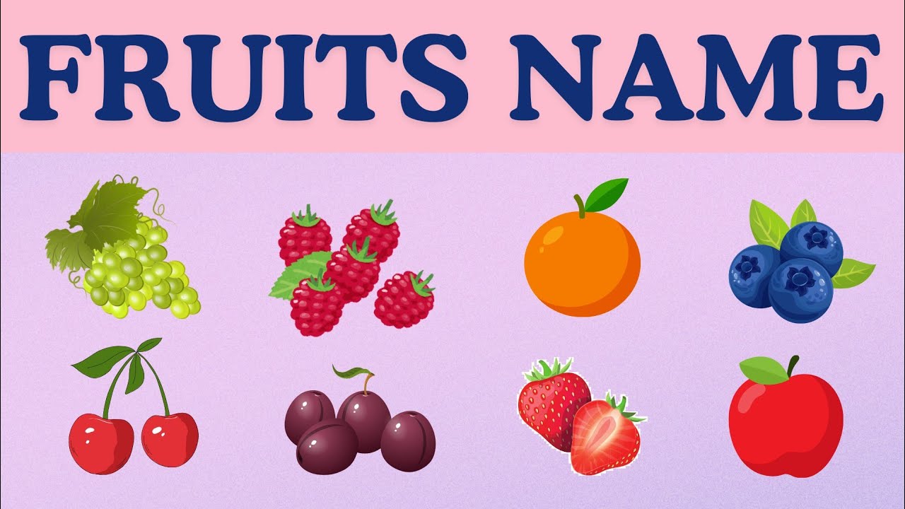 Fruits Name For Kids |  Learn With Pictures | Fun & Easy Learning 