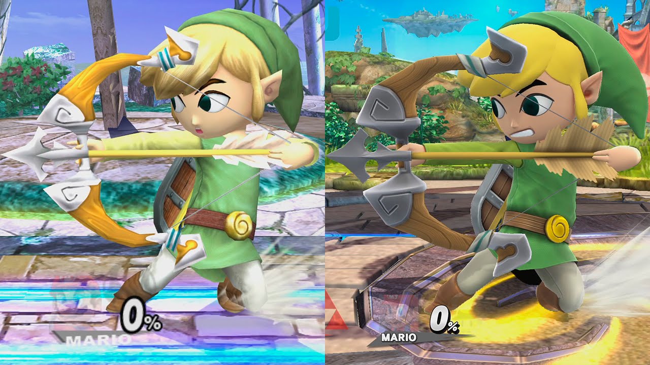 Super Smash Bros Wii U | Toon Link Evolution