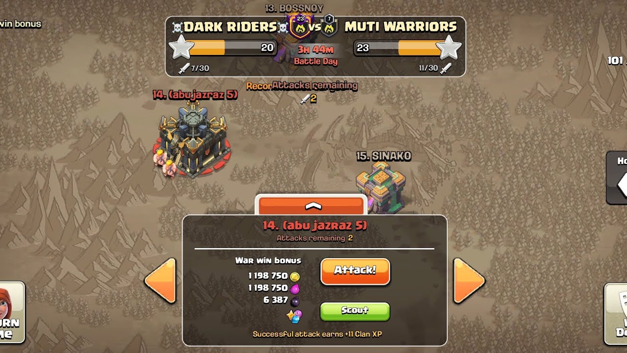 I got those 3⭐️ on TH17 right on time ⏲️✅️ 