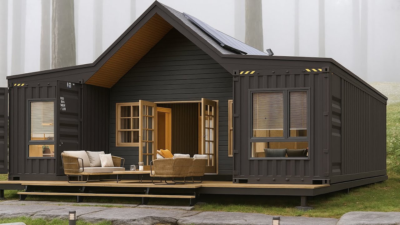 Container house plans 3 bedrooms - Cozy container house design