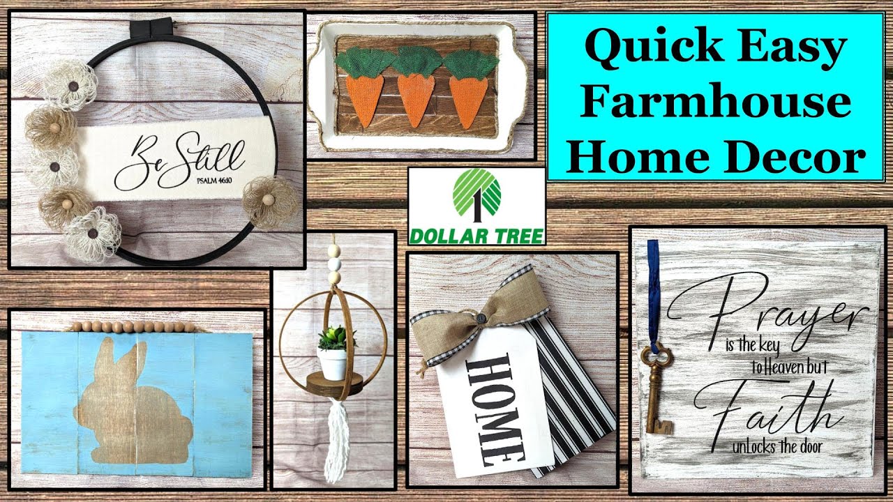EASY - NOT CHEEZY - SPRING AND NON-SEASONAL FARMHOUSE DECOR | DOLLAR TREE DIY | MAGNOLIA DESIGN CO