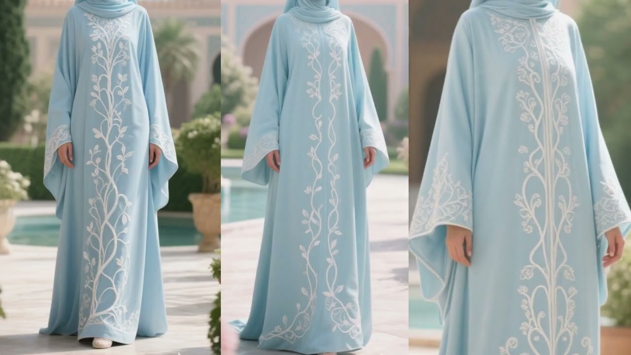 15 elegant, luxury abayas with embroidery and detail abayas.
