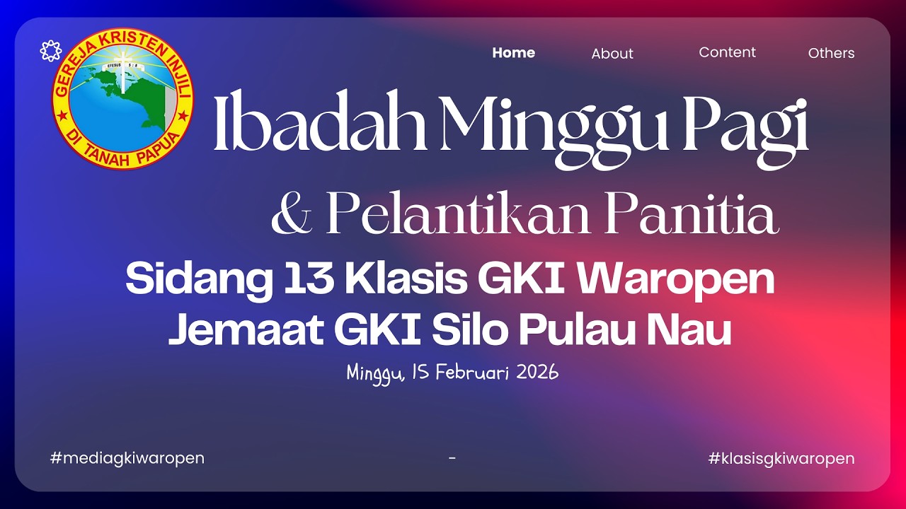 Ibadah Minggu Pagi Dan Pelantikan Panitia Sidang 13 Klasis Gki Waropen1 #klasisgkiwaropen