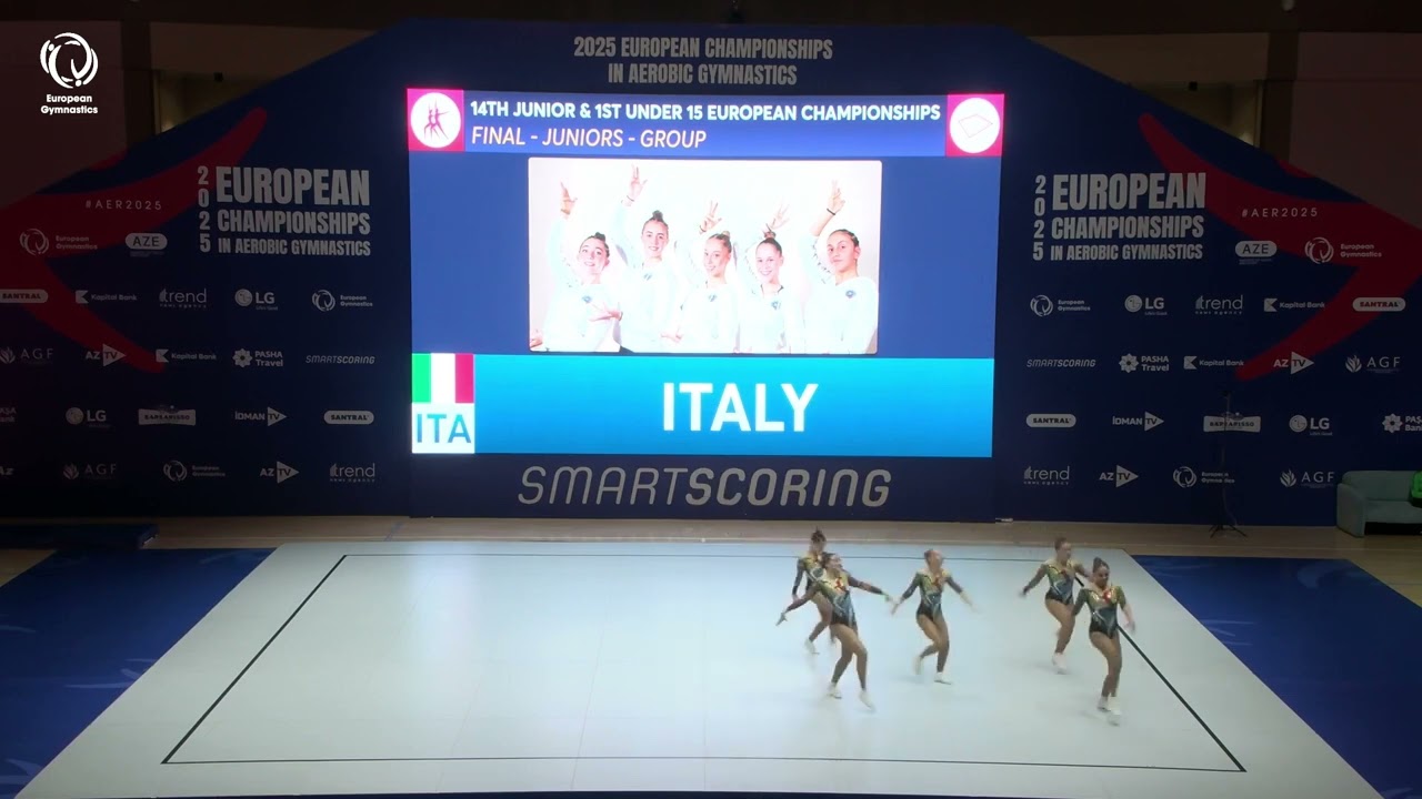 Italy - 2025 Aerobic European bronze medallists, junior group