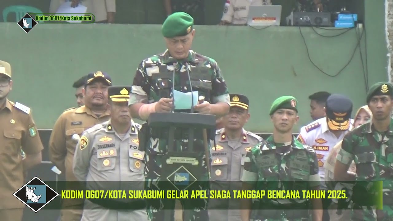 Kodim 0607/Kota Sukabumi Gelar Apel Siaga Tanggap Bencana Tahun 2025.