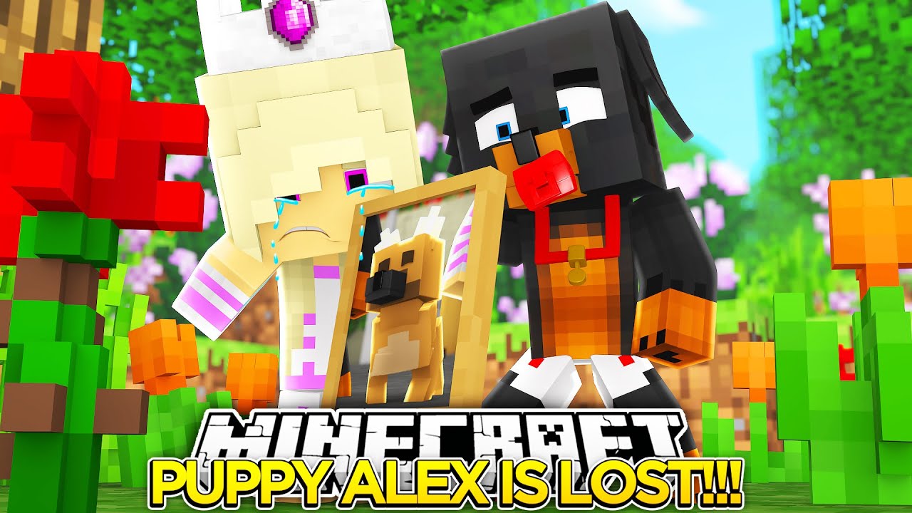 PUPPY ALEX IS LOST w/ BABY MAX!!!- Minecraft - Baby Leah Adventures.