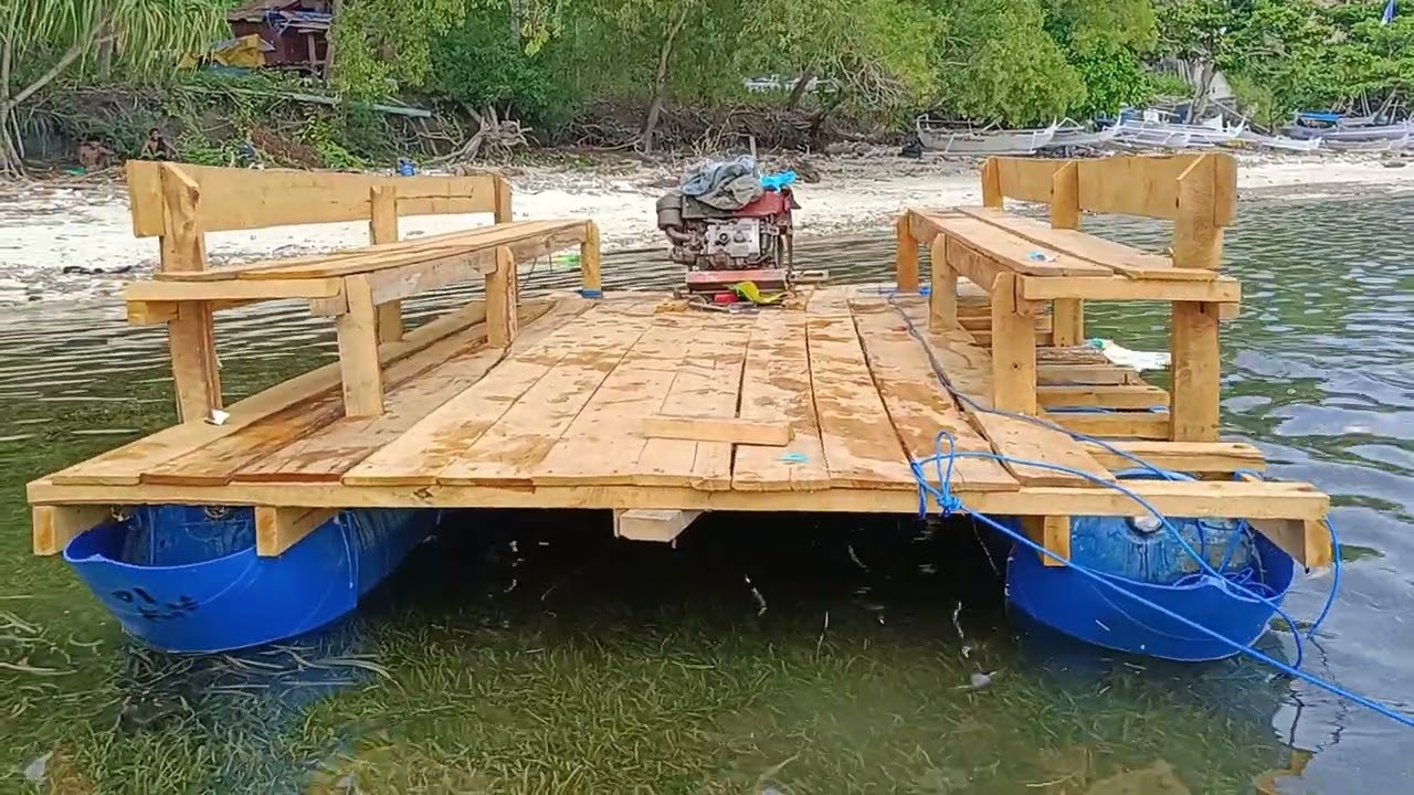 UJI COBA PRAHU DRUM PLASTI PART1