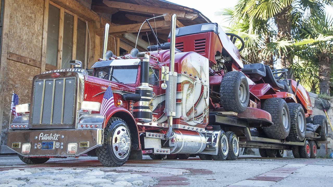 TruckModel Peterbilt 359 RC 1:4 Exceptional Transport Lawn Tractor