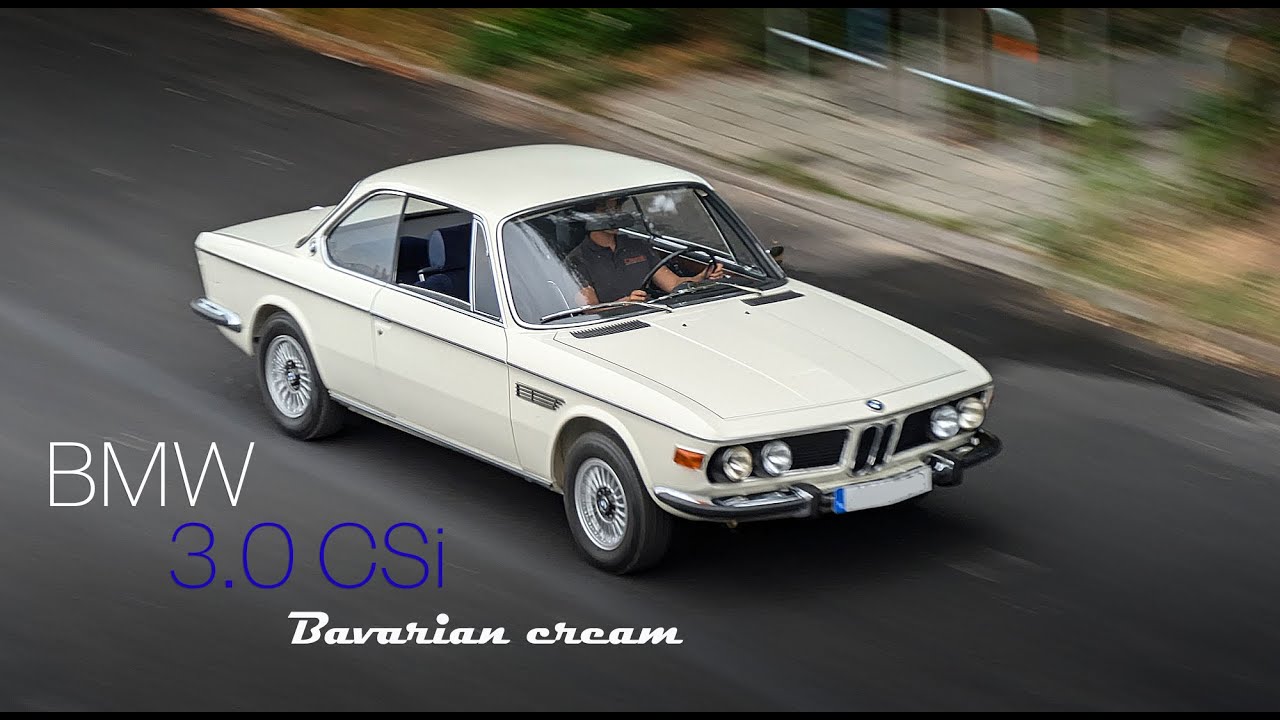 BMW E9 3.0 CSi for sale in Sweden. Stunning condition on this white Bimmer with blue interior.