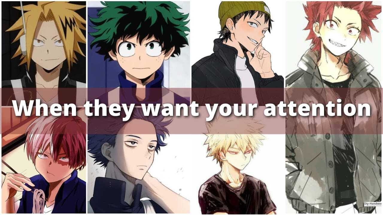 They want your attention - bnha x Listener MHA ASMR