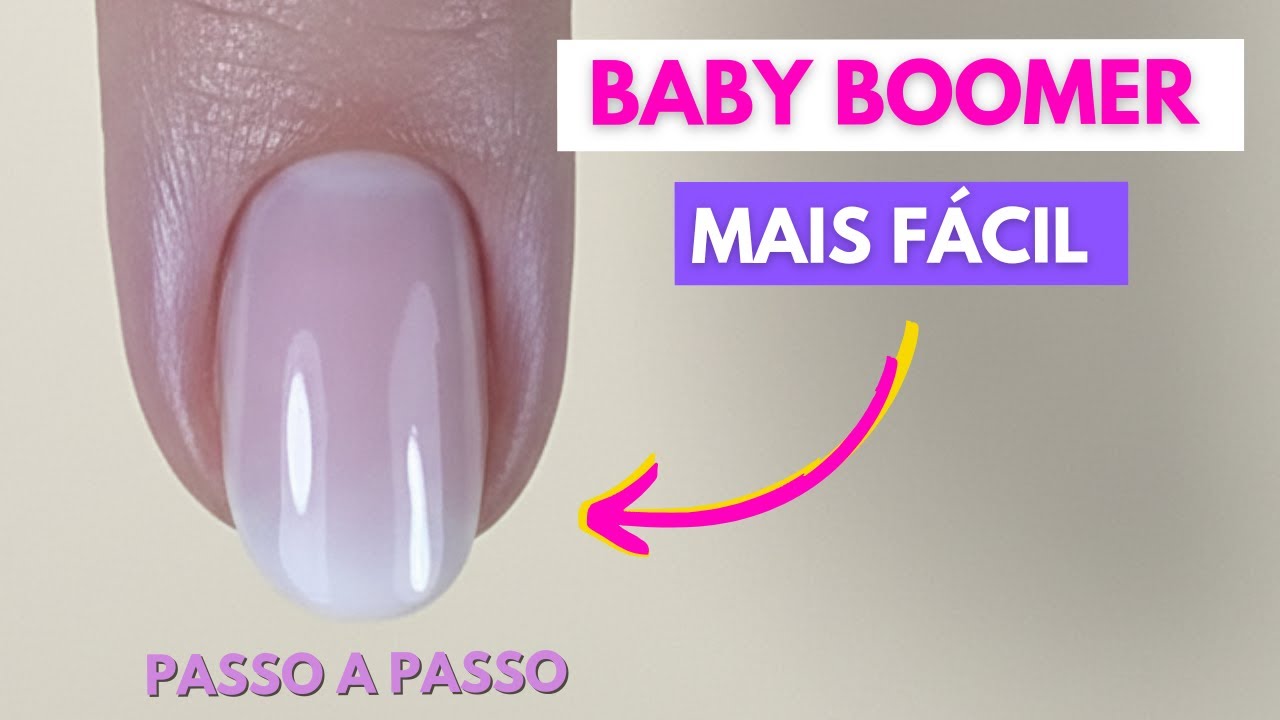 Baby Boomer F&aacute;cil na Unha Natural - T&eacute;cnica H&iacute;brida (Passo a Passo) | Mundo Nails