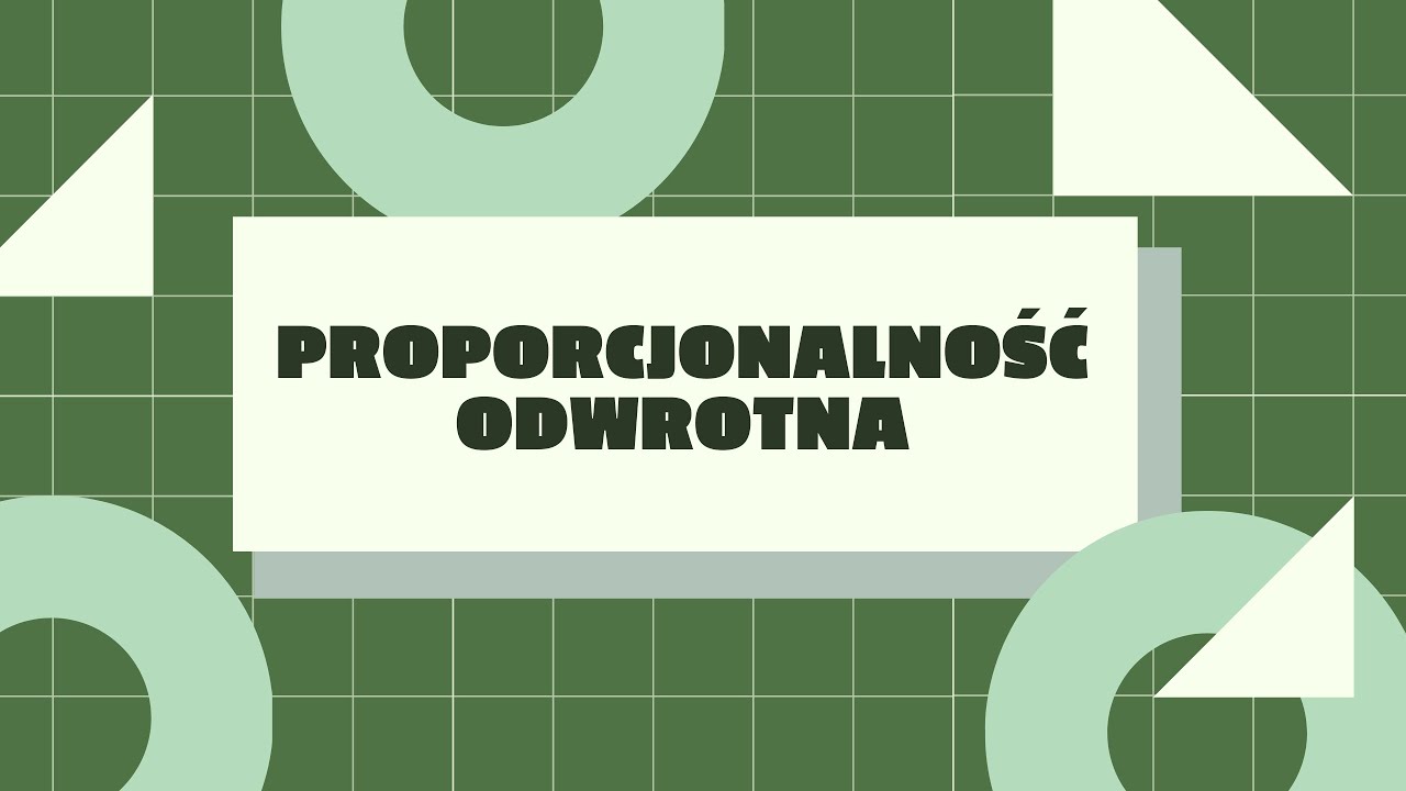 Proporcjonalność odwrotna