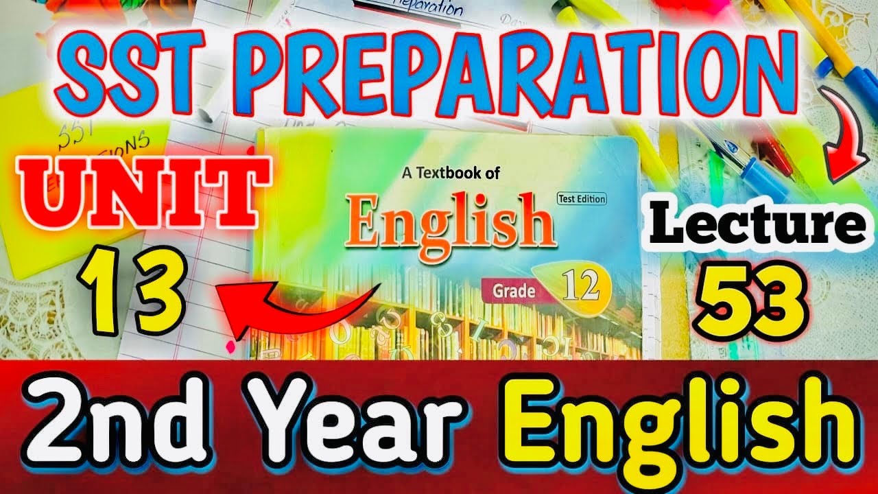 2nd year English | SST Preparation | Lecture 53