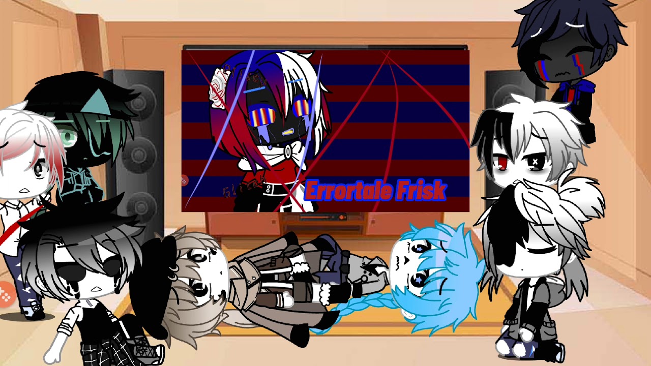 Sans aus react to frisk bad apple