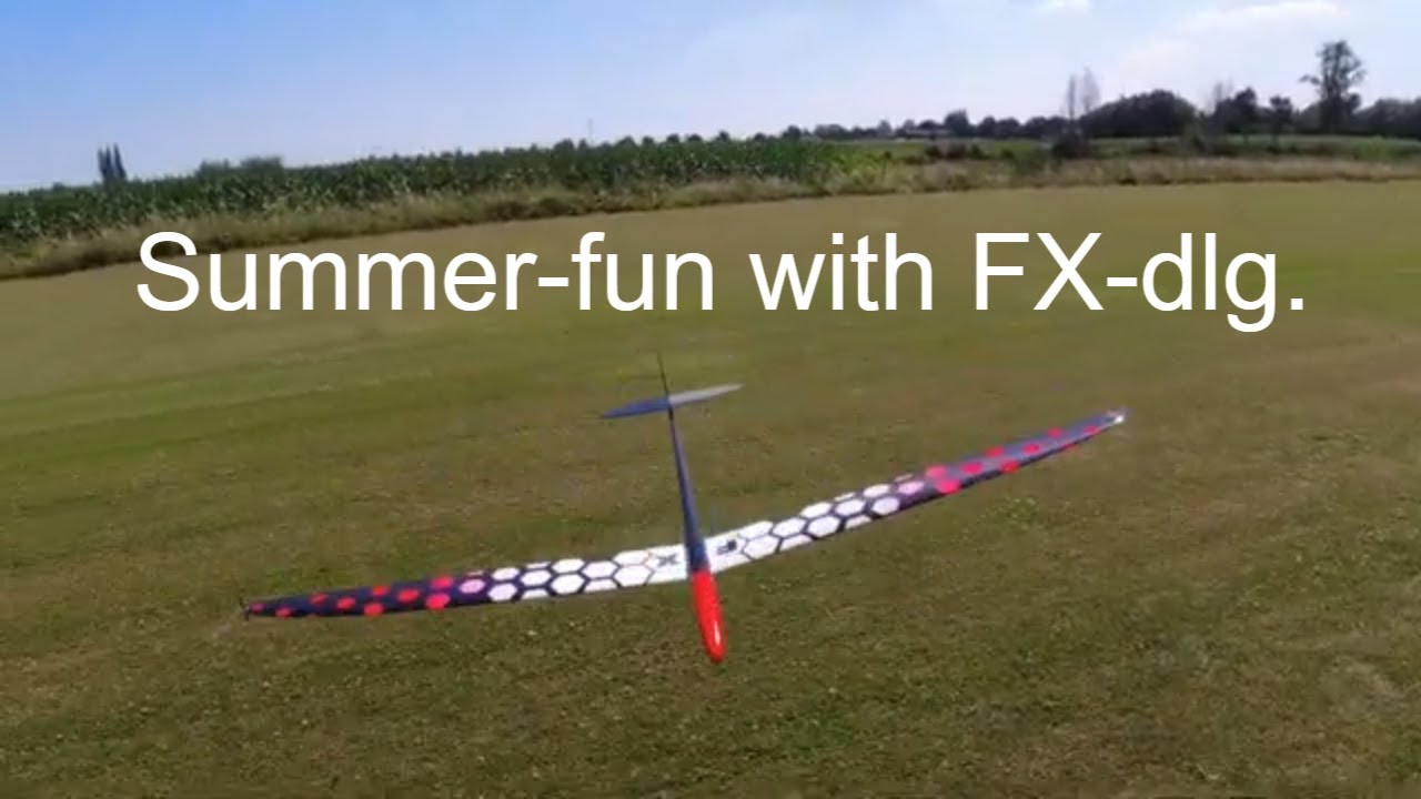 Fun with FX,  DLG rc glider.
