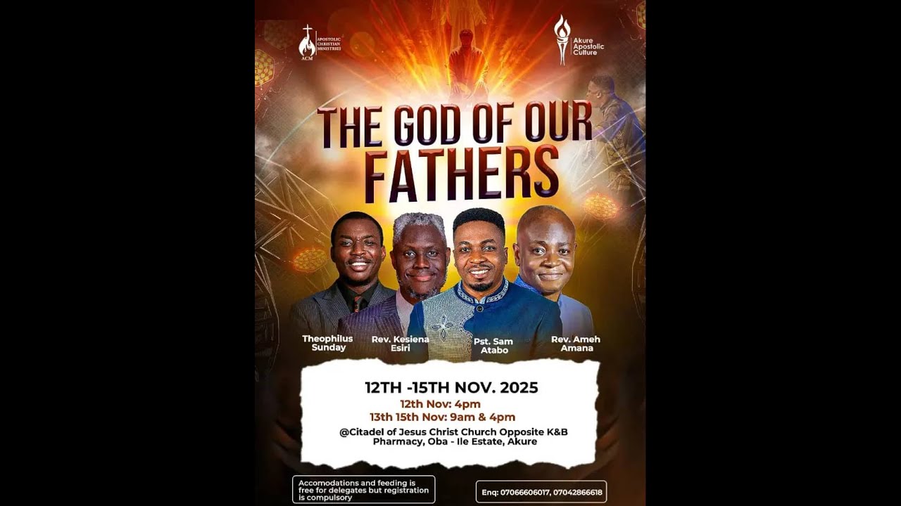 WELCOME TO AKURE APOSTOLIC CULTURE CONFERENCE DAY 1 || THE GOD OF OUR FATHERS.