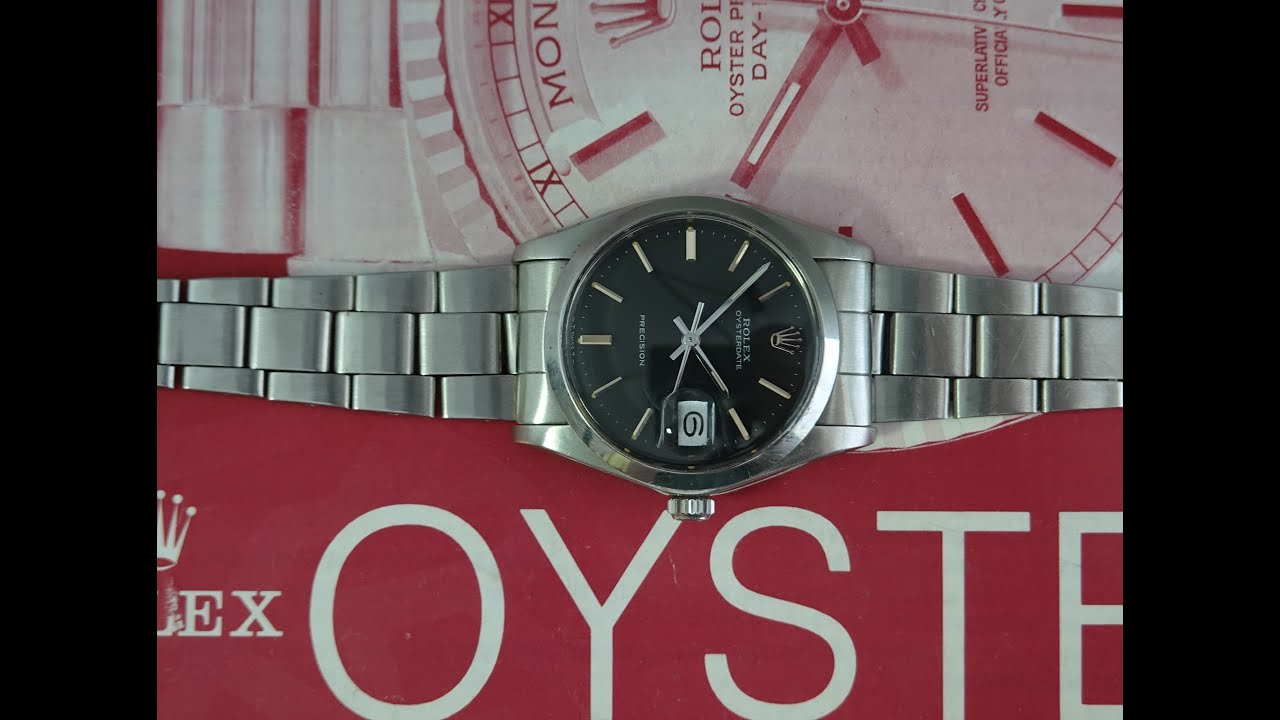 1976 Rolex Oysterdate men's vintage watch on Oyster bracelet.  Model reference 6694