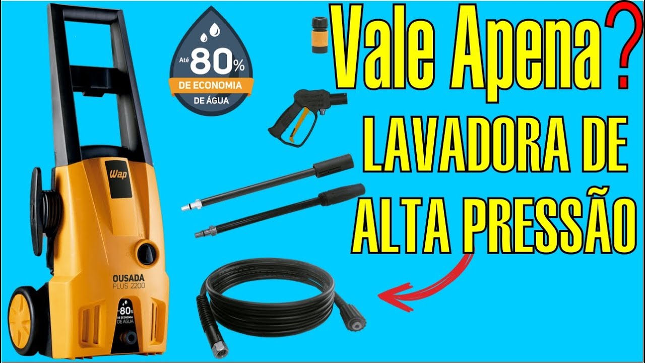 Lavadora de Alta Pressão WAP Ousada Plus 2200 Teste BR oficina