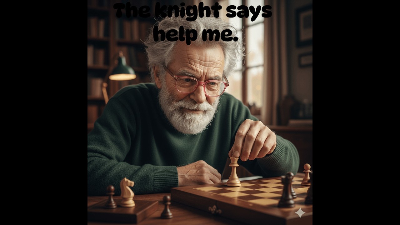Getting the knight out of the corner after winning the exchange
