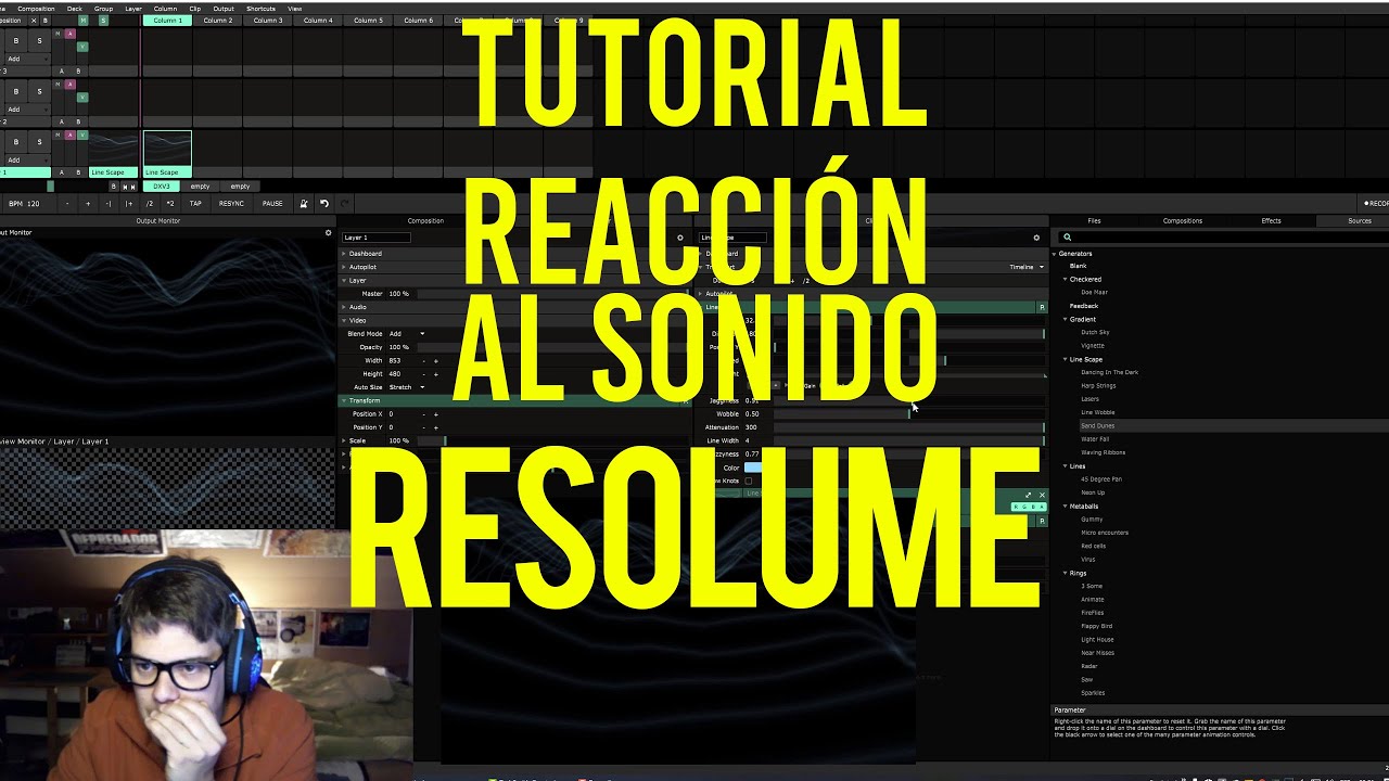 Animación con sonido RESOLUME