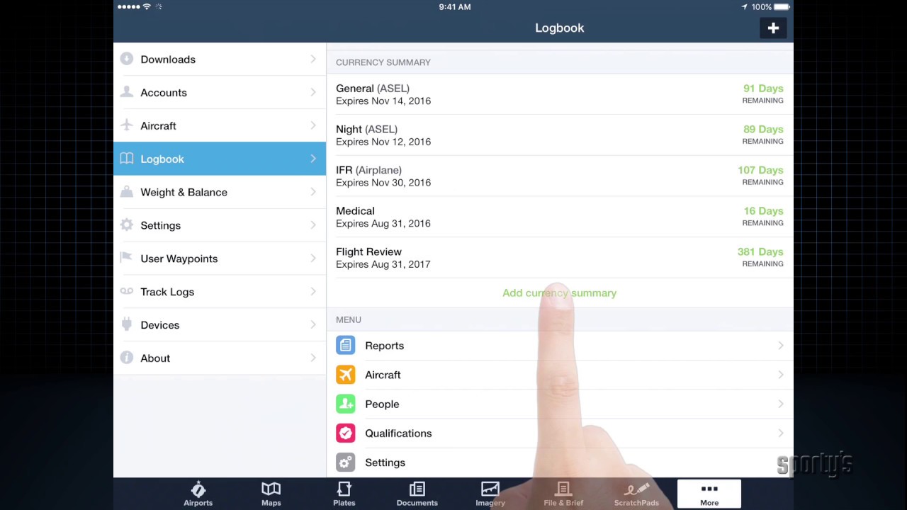 ForeFlight tip for pilots: how to use the logbook