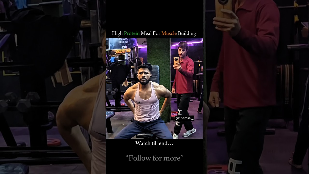 High Protein Muscle building recipe #gym #viral #shorts #massgain #muscle #maxstrength #recipe