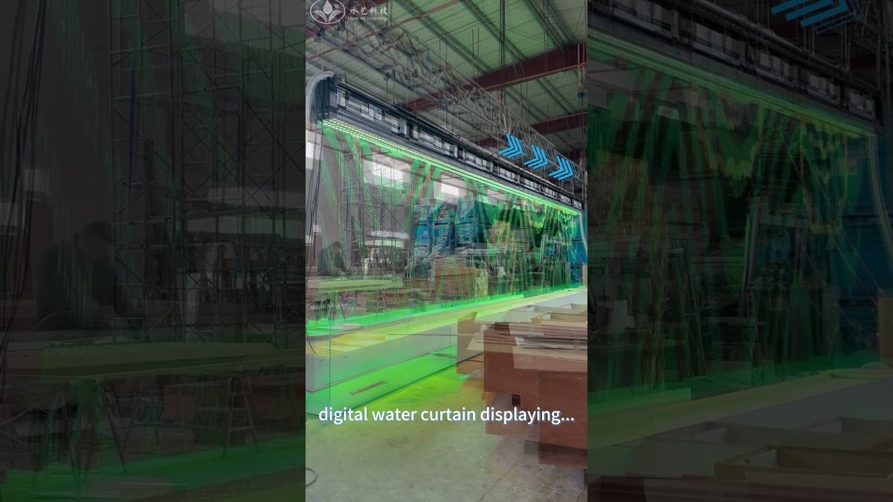 digital water curtain is displaying... #dancingwaters #digitalwatercurtain  #waterdesign #music