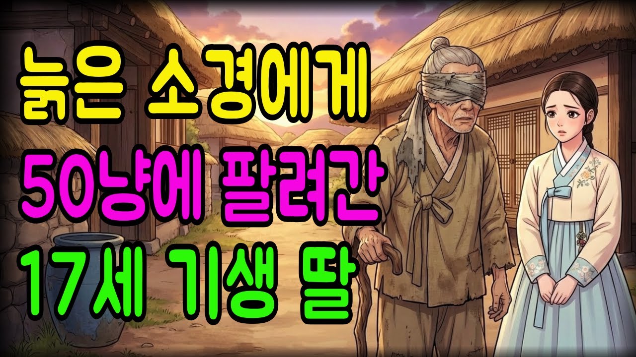 소경 늙은이에게 50냥에 팔려간 열일곱 처녀, 첫날밤 소경이 옷고름 대신 내민 물건에 조선 팔도가 발칵 뒤집힌 이유 | 야담 민담 설화 오디오북 전설 수면동화