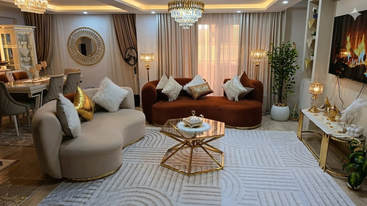 اخيرا الفديو المنتظر (جوله كامله فى بيتى) ☘️🏡 فرشت شقتى للعيد 🎉 النتيجه صدمتنى بجد 😍الشقه اتحولت ‼️