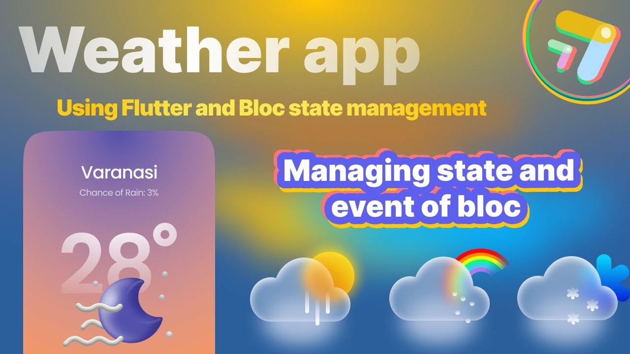 Part - 6 | Managing state and event in bloc state management | Weather app with flutter