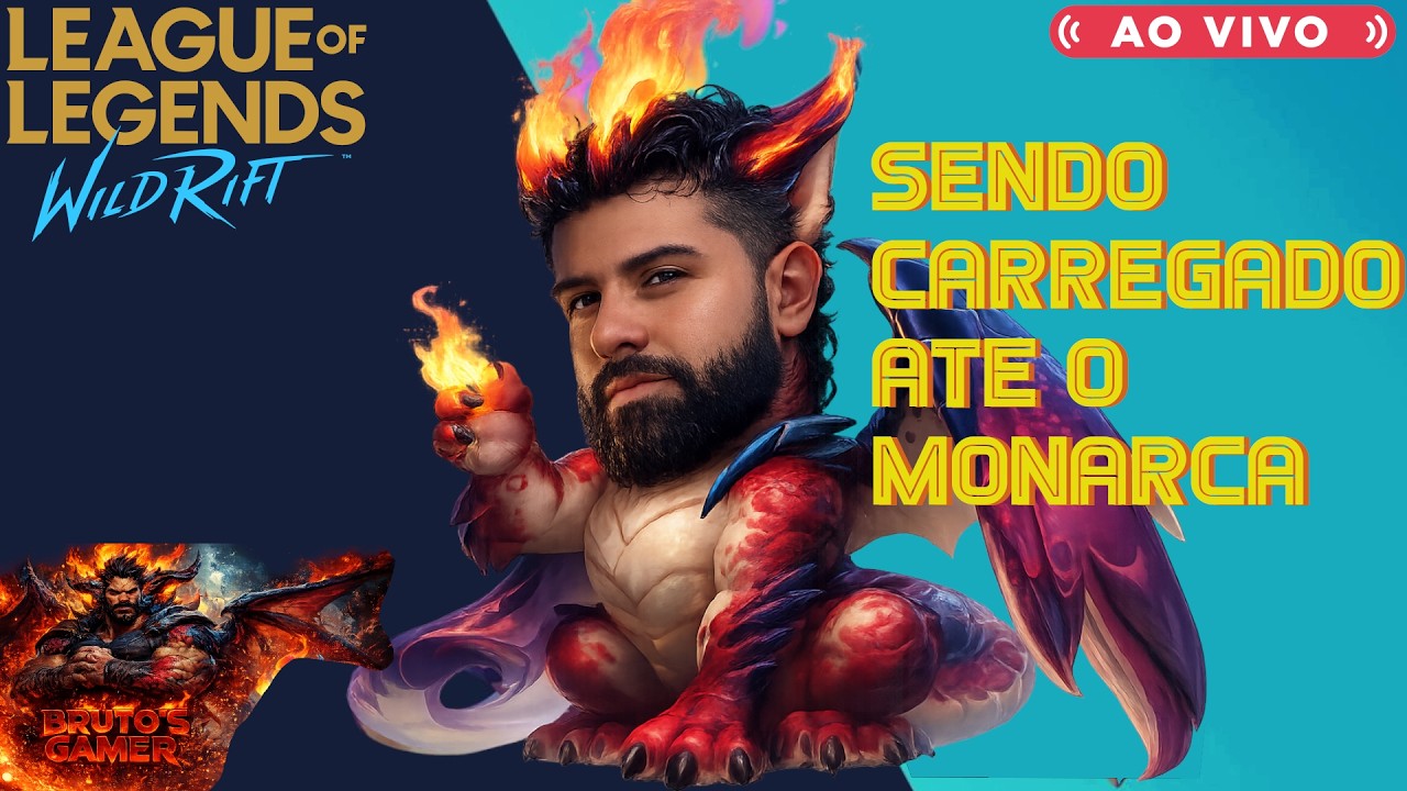 🔴LIVE🔴LOL WILDRIFT 27 º DIA TEMPORADA 20 SENDO CARREGADO ATE O MONARCA